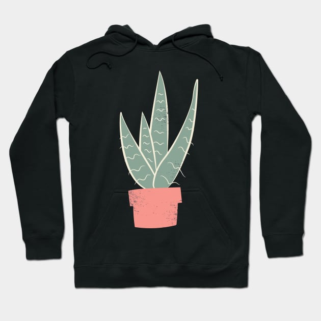 Aloe Vera in a Pot | Pastel Hoodie by gronly